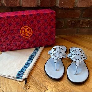 Tory Burch Spring Blue Miller Welt Sandals